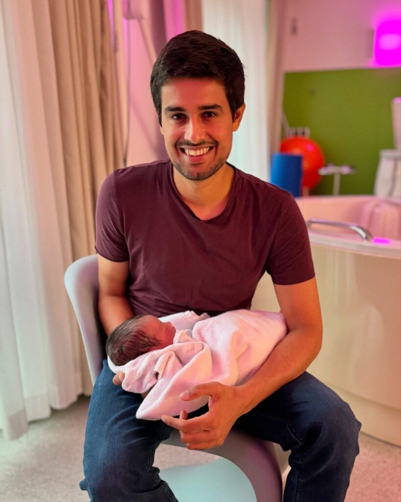 Dhruv Rathee with Baby