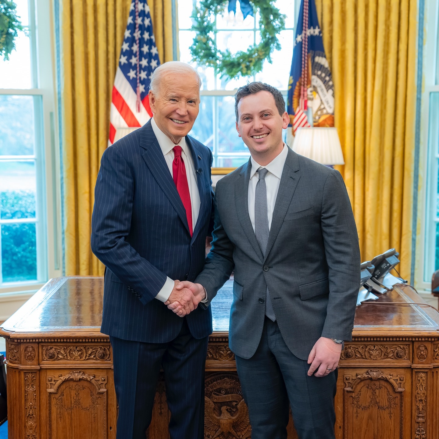 Brett Meiselas and President Biden