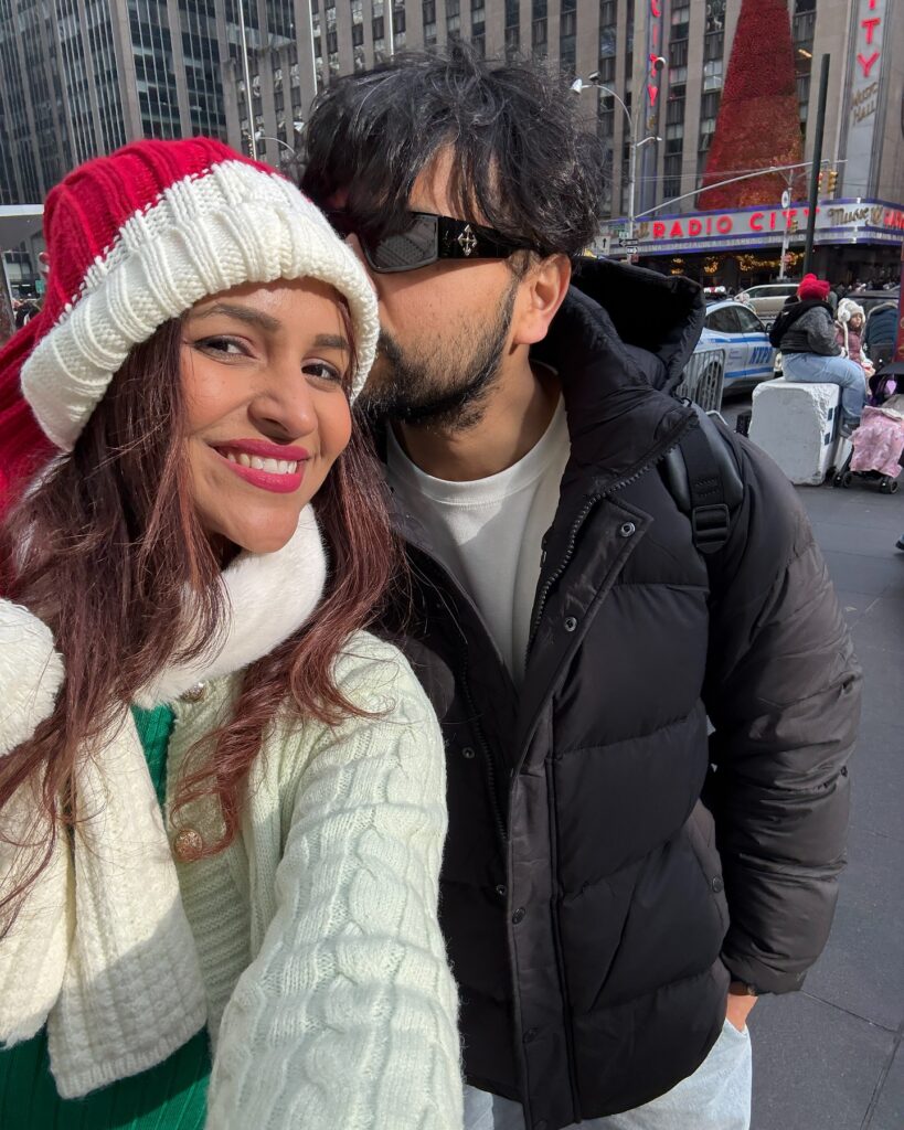 Prerna Malhan with her husband