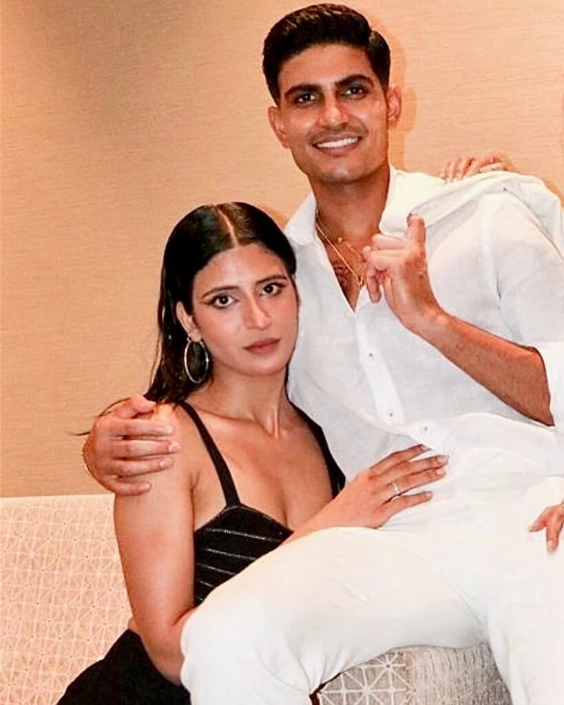 shahneel gill with her brother Shubman Gill